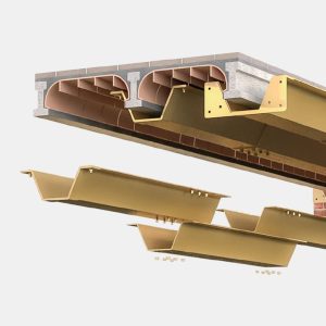 Structural reinforcement with a mechanobeam: a fast and effective solution for restoring slabs without invasive work, ideal for structural rehabilitation.
