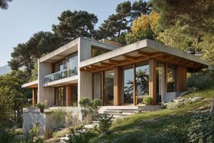 Discover how hybrid wood-concrete structures combine design, comfort, and sustainability in homes with character.