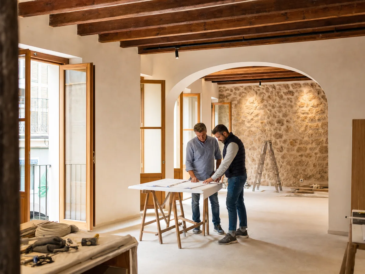 Commercial premises renovation in Mallorca by Construcciones Armalutx