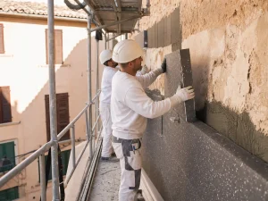Façade rehabilitation in Mallorca by Construcciones Armalutx