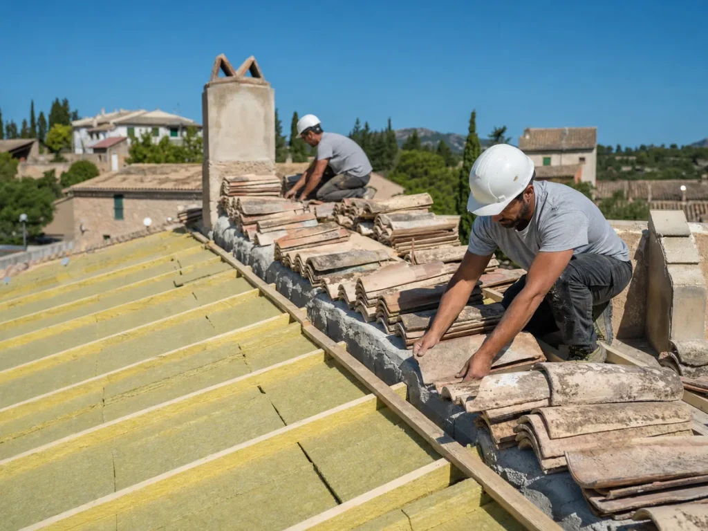 Reforma de tejado en Mallorca en Construcciones Armalutx